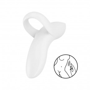 Satisfyer | Вібратор на палець Bold Lover White. Ціна: 1095 грн