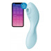 Satisfyer | Вакуумный стимулятор с вибрацией Satisfyer Curvy Trinity 5+ Blue. Цена 1 629 грн. Фото: 1