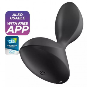 Satisfyer | Анальная смарт пробка Satisfyer Sweet Seal с вибрацией черная. Цена: 2 210 грн