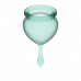 Satisfyer | Менструальные чаши SATISFYER FEEL GOOD MENSTRUAL CUP GREEN. Цена 449 грн. Фото: 1