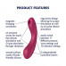 Satisfyer | Вакуумный стимулятор с вибрацией Satisfyer Curvy Trinity 1 Red. Ціна 1759 грн. Фото: 3