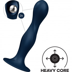 Satisfyer | Ділдо Double Ball-R Dark Blue. Ціна: 1095 грн