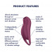 Satisfyer | Вакуумный клиторальный стимулятор с вибрацией Satisfyer Pocket Pro 1 Purple. Ціна 1375 грн. Фото: 2