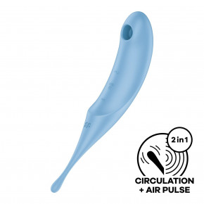 Satisfyer | Вакуумный стимулятор Twirling Pro Blue. Цена: 1 423 грн