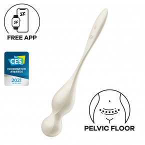 Satisfyer | Вагинальные шарики с вибрацией Satisfyer Love Birds 1 Connect App White. Ціна: 1919 грн