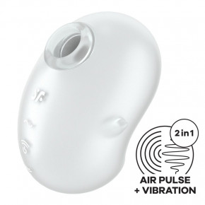 Satisfyer | Вакуумный клиторальный стимулятор с вибрацией Satisfyer Cutie Ghost White. Цена: 1 647 грн