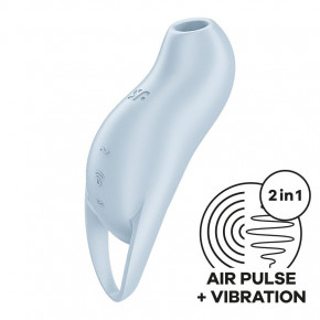 Satisfyer | Вакуумный клиторальный стимулятор с вибрацией Satisfyer Pocket Pro 1 Blue. Цена: 1 375 грн