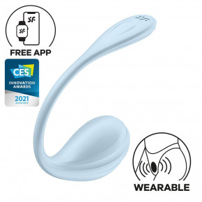 Satisfyer | Виброяйцо Smooth Petal Connect App Mint. Цена: 1 919 грн
