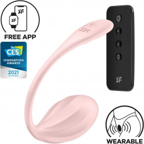 Satisfyer | Виброяйцо Satisfyer Ribbed Petal Connect App Rose. Цена: 2 199 грн
