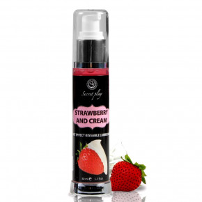 Secret Play | Лубрикант з зігріваючим ефектом - Secret Play Strawberry & Cream Hot Effect Lube, 50 мл. Цена: 527 грн