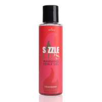 Sensuva | Согревающий массажный гель - Sizzle Lips Strawberry. Цена 585 грн