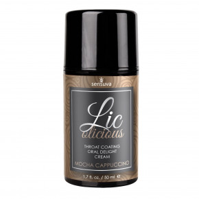 Sensuva | Гель Для Мінету Sensuva - Lic-O-Licious Cappuccino (50 Мл , Маслянистий, Без Цукру. Ціна: 569 грн