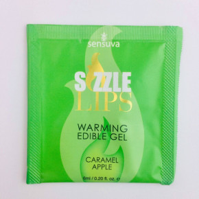 Sensuva | Пробник Масажного Гелю Sensuva - Sizzle Lips Caramel Apple (6 Мл. Ціна: 79 грн
