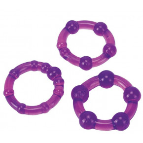 SevenCreations | Набір Ерекціонних Кілець Ultra Soft & Stretchy Pro Rings, Purple. Ціна: 390 грн