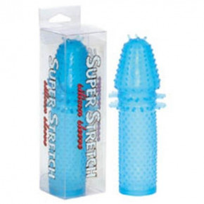 SevenCreations | Насадка на член - Super Stretch Blue Silicone Sleeve. Цена: 305 грн