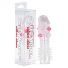 Насадка на член - Transparent Silicone Sleeve With Little Balls