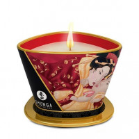 Shunga | Масажна Свічка Massage Candle - Sparkling Strawberry Wine. Ціна 891 грн