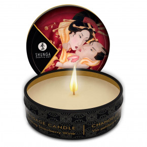 Shunga | Масажна Свічка Mini Massage Candle - Sparkling Strawberry Wine. Ціна: 349 грн