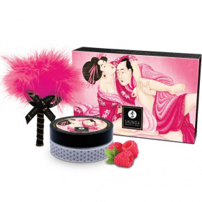 Shunga | Вкусная пудра для оральных ласк Shunga Body Powder - Raspberry feeling (75 грамм). Ціна: 1138 грн