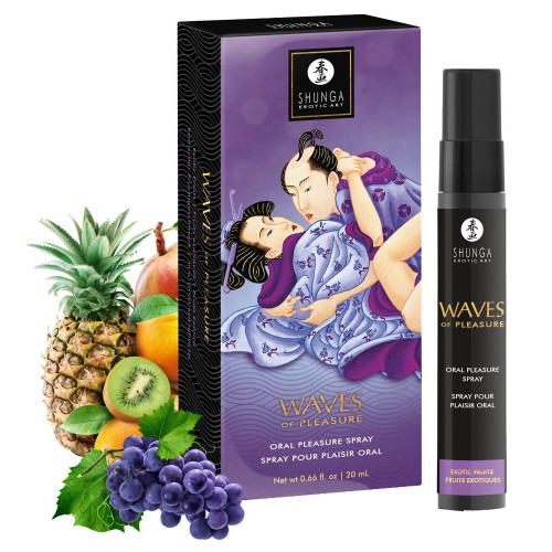 Shunga | Спрей для усиления слюноотделения Shunga Waves of Pleasure Exotic Fruits. Ціна 679 грн