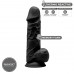 Silexd | Фаллоимитатор SilexD Norman Black (MODEL 4 size 8.5in), двухслойный, силикон+Silexpan, диаметр 5см. Ціна 1750 грн. Фото: 1