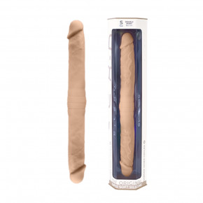 Silexd | Фалоимитатор двусторонний SilexD двойной плотности, бежевый, 38,5 х 3,9 см. Цена: 1 599 грн