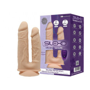Silexd | Фаллоимитатор с вибрацией SilexD Double Gusto Vibro Flesh (Model 1 size 8