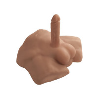 Silexd | Полуторс с фаллоимитатором на присоске SilexD Apollo S Male Torso Caramel. Цена 10 199 грн