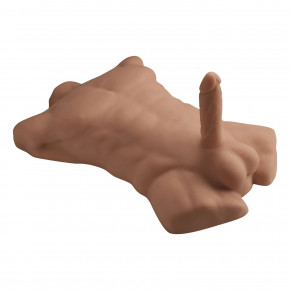 Silexd | Торс с фаллоимитатором на присоске SilexD Apollo L Male Torso Caramel. Цена: 24 999 грн