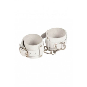 Наручники Leather Dominant Hand Cuffs, WHITE