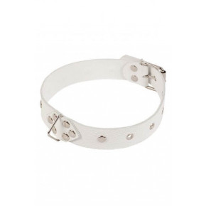 sLash | Нашийник Leather Restraints Collar, WHITE. Ціна: 408 грн
