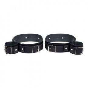 sLash | Фіксатор для зап'ястей та стегон Fixation Me Thigh, Smooth Black. Цена: 1 102 грн