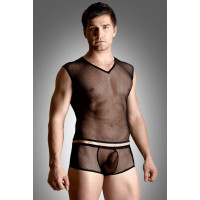 SoftLine | Комплект белья-Net set, shirt and thong, черный. Цена 1 462 грн