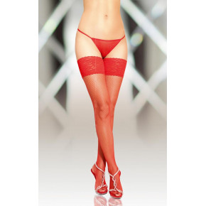 Чулки-Stockings 5537, red