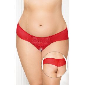 SoftLine | Жіночі стринги - G-string 2433, Plus Size, червоні. Цена: 570 грн