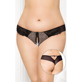 SoftLine | Жіночі стринги - G-string 2435 Plus Size, пантера. Цена: 608 грн