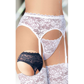 SoftLine | Пояс для панчіх - Garterbelt 3305, Plus Size, Білий. Ціна: 688 грн