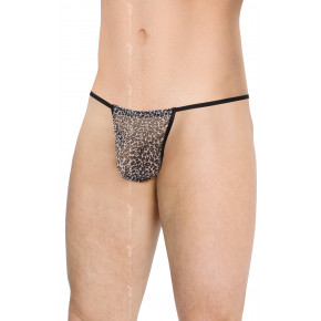 SoftLine | Чоловічі стрінги - Mens Thong 4531 - grey panther, OneSize. Ціна: 504 грн