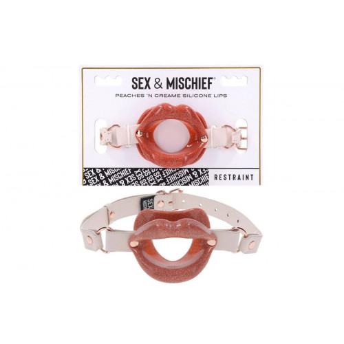 Sportsheets | Кляп-губы расширитель для рта Sportsheets Sex & Mischief кремовый. Цена 1 595 грн