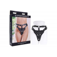 Sportsheets | Трусики для страпонов Sportsheets Aurora High Waisted черные. Ціна 5050 грн