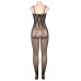 STAR NIGHT | Бодистокинг сеткой и с ажурными вставками Star Night черный, L-2XL(Plus Size). Ціна 495 грн. Фото: 4