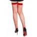 STAR NIGHT | Чулки в крупную сетку Star Night на резинке, красные, XS-L. Ціна: 250 грн. Фото: 2
