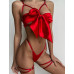 STAR NIGHT | Комплект белья с лифом-бантом Star Night, красный, M-L. Цена 1 250 грн. Фото: 8