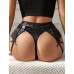 STAR NIGHT | Комплект кружевной пояс для чулок с трусиками StarNight, чёрный, L. Цена: 799 грн. Фото: 3