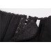 STAR NIGHT | Корсет с цветочным принтом Star Night Corset Top с крючками и шнуровкой, черный, S. Ціна 985 грн. Фото: 9