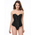 STAR NIGHT | Корсет с цветочным принтом Star Night Corset Top с крючками и шнуровкой, черный, XS. Цена 985 грн. Фото: 1