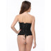 STAR NIGHT | Корсет с цветочным принтом Star Night Corset Top с крючками и шнуровкой, черный, XS. Цена 985 грн. Фото: 3