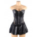 STAR NIGHT | Корсет с юбкой Star Night Sexy Leather и трусиками в комплекте, черный, М. Цена 1 399 грн. Фото: 1