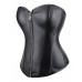 STAR NIGHT | Корсет с застежкой молнией Star Night Sexy Leather и шнуровкой, черный, XL. Цена 1 350 грн. Фото: 3