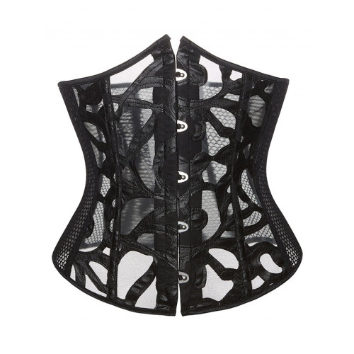STAR NIGHT | Корсет из сетки с узором Star Night с крючками и шнуровкой и трусиками в комплекте, XS (без коробки). Ціна 950 грн. Фото: 3